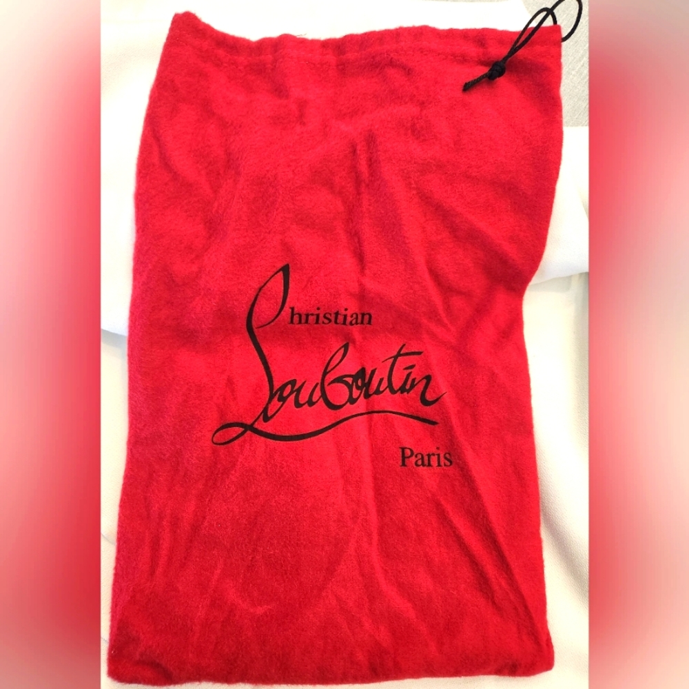 Christian Louboutin Red Dust Bag for Shoes 9" x 14"